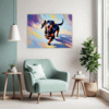 Playful Dachshund Living Room Demo