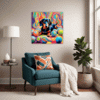 Playful Dachshund Living Room Demo