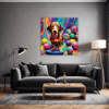 Playful Dachshund Living Room Demo