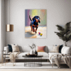 Playful Dachshund Living Room Demo