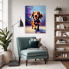Playful Dachshund Living Room Demo