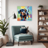 Playful Dachshund Living Room Demo