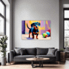 Playful Dachshund Living Room Demo
