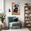 Playful Dachshund Living Room Demo