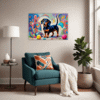 Playful Dachshund Living Room Demo