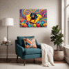Playful Dachshund Living Room Demo