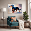Playful Dachshund Living Room Demo