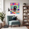 Playful Dachshund Living Room Demo