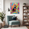 Playful Dachshund Living Room Demo