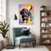 Playful Dachshund Living Room Demo