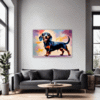 Playful Dachshund Living Room Demo