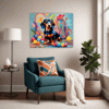 Playful Dachshund Living Room Demo