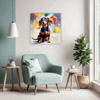 Playful Dachshund Living Room Demo