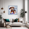 Playful Dachshund Living Room Demo