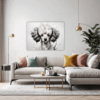 Poodle Abstract Artwork Living Room Demo