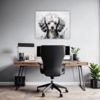 Poodle Abstract Artwork Office Demo