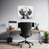 Poodle Abstract Artwork Office Demo