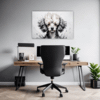 Poodle Abstract Artwork Office Demo