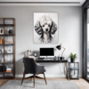 Poodle Abstract Artwork Office Demo