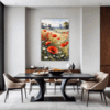 Poppy Field in Full Bloom Dining Room Demo