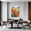 Poppy Field in Full Bloom Dining Room Demo