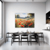 Poppy Field in Full Bloom Dining Room Demo
