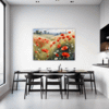 Poppy Field in Full Bloom Dining Room Demo