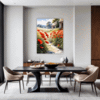 Poppy Field in Full Bloom Dining Room Demo
