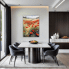 Poppy Field in Full Bloom Dining Room Demo