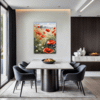 Poppy Field in Full Bloom Dining Room Demo