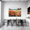 Poppy Field in Full Bloom Dining Room Demo