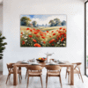 Poppy Field in Full Bloom Dining Room Demo