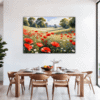 Poppy Field in Full Bloom Dining Room Demo