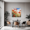 Poppy Field in Full Bloom Dining Room Demo