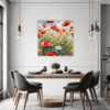 Poppy Field in Full Bloom Dining Room Demo
