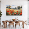 Poppy Field in Full Bloom Dining Room Demo