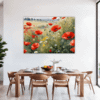 Poppy Field in Full Bloom Dining Room Demo