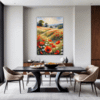 Poppy Field in Full Bloom Dining Room Demo