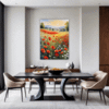 Poppy Field in Full Bloom Dining Room Demo