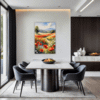 Poppy Field in Full Bloom Dining Room Demo