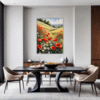 Poppy Field in Full Bloom Dining Room Demo