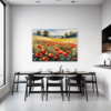Poppy Field in Full Bloom Dining Room Demo