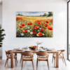 Poppy Field in Full Bloom Dining Room Demo