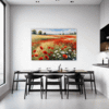 Poppy Field in Full Bloom Dining Room Demo