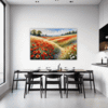 Poppy Field in Full Bloom Dining Room Demo