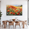 Poppy Field in Full Bloom Dining Room Demo
