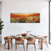 Poppy Field in Full Bloom Dining Room Demo