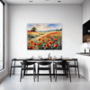 Poppy Field in Full Bloom Dining Room Demo