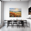 Poppy Field in Full Bloom Dining Room Demo