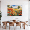 Poppy Field in Full Bloom Dining Room Demo
